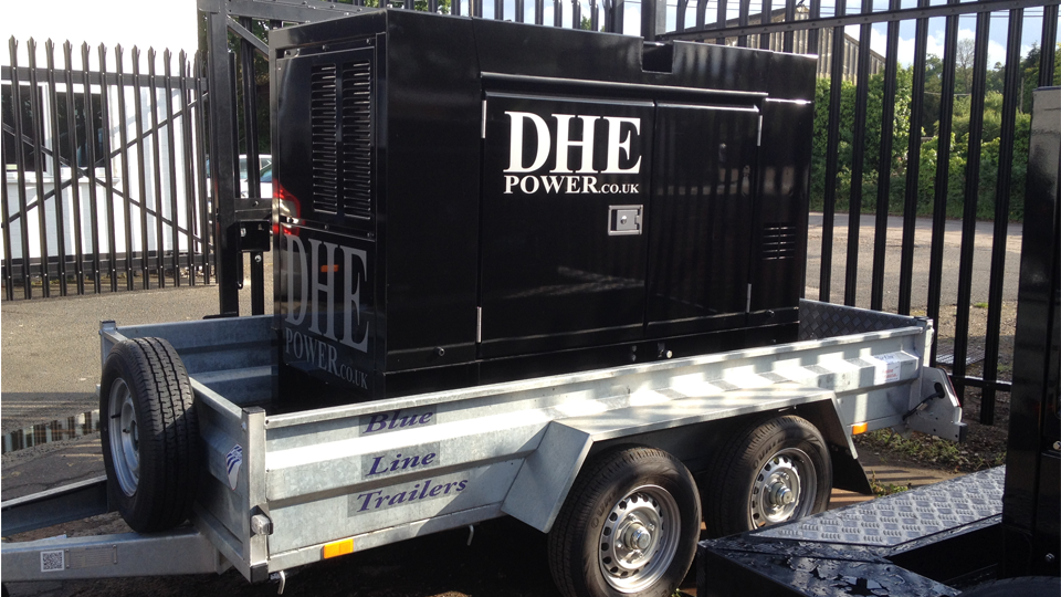 Northumberland Stage Hire 60KVA Ultra Silent Road Towable Diesel Generator